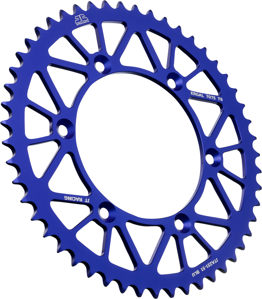 JT SPROCKETS Rear Sprocket - Blue - 51 Tooth - Yamaha JTA251.51BLU