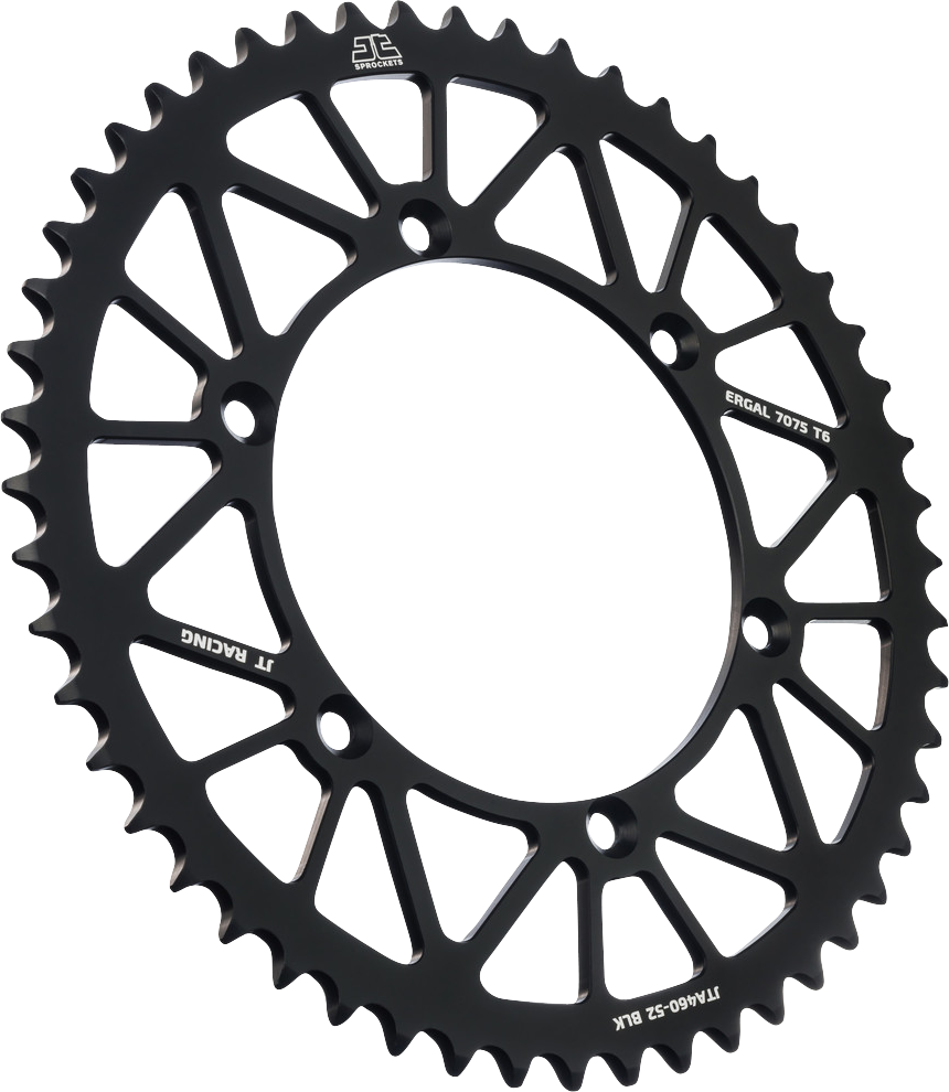 JT SPROCKETS Rear Sprocket - Black - 52 Tooth - Kawasaki JTA460.52BLK
