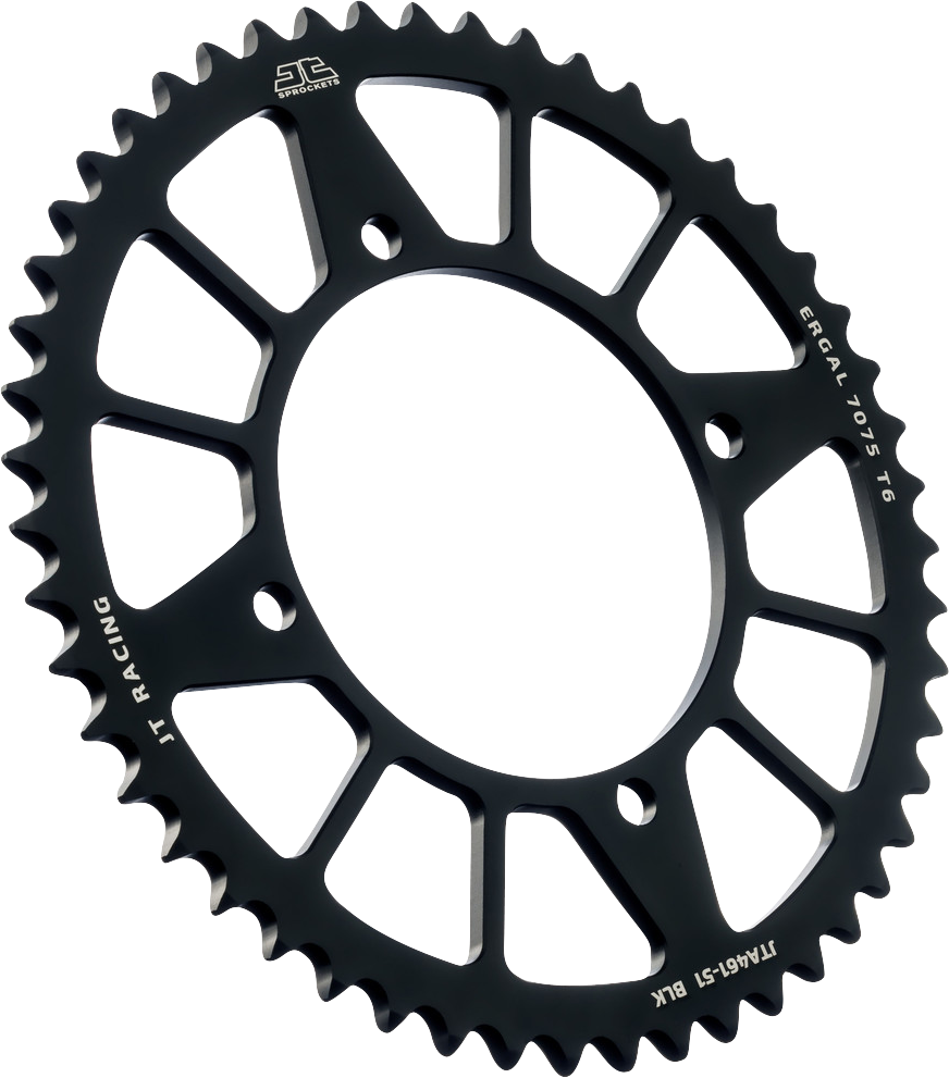 JT SPROCKETS Rear Sprocket - Black - 51 Tooth - Kawasaki JTA461.51BLK