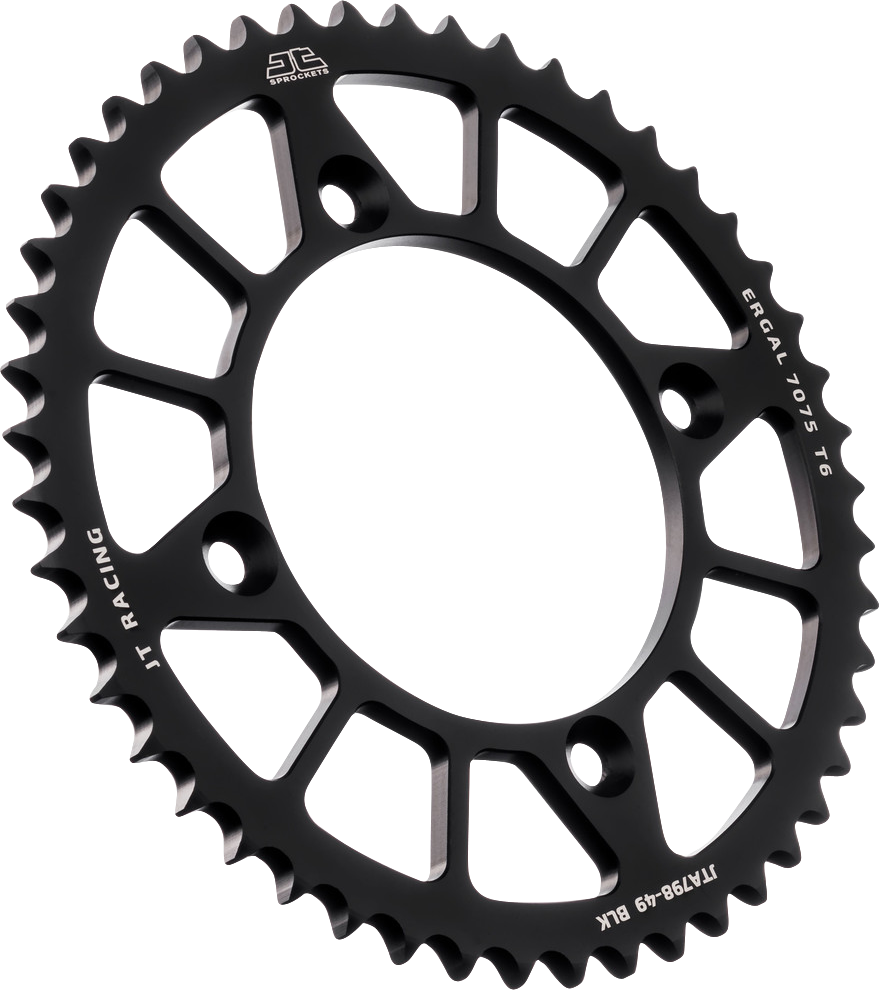 JT SPROCKETS Rear Sprocket - Black - 49 Tooth - Suzuki/Yamaha JTA798.49BLK