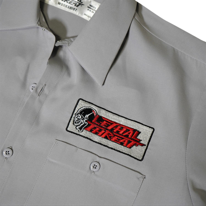 LETHAL THREAT High Compression Pistons Shop Shirt - Gray - 2XL DG60163XXL