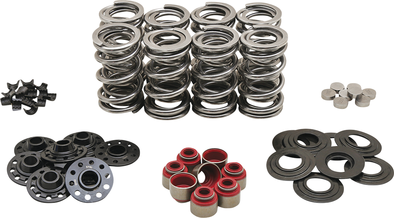 KIBBLEWHITE Valve Spring Kit - Rocker Shim Conversion - Dual Springs - H.T. Steel Retainers - M8 20-23450