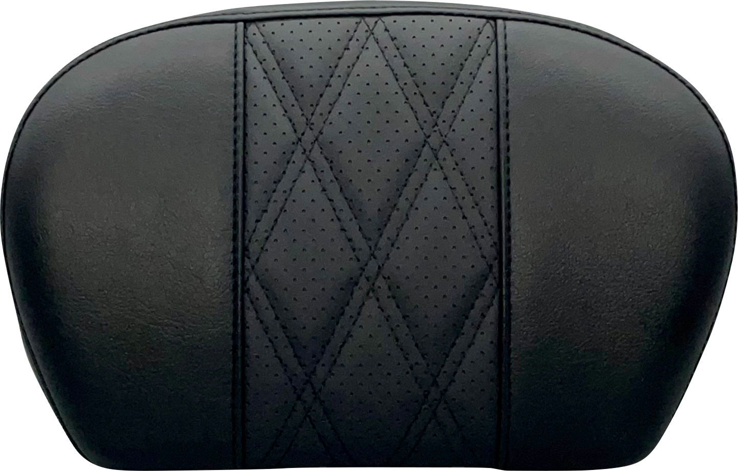 LE PERA Sissy Bar Pad - Large - GT 2/HR 2 Inlay - Dull Black L-SBP01GT/HR2