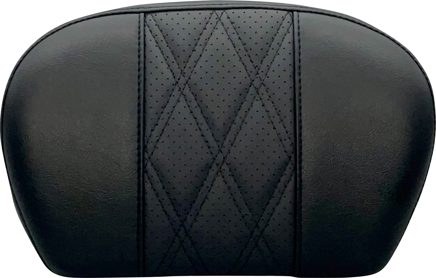 LE PERA Sissy Bar Pad - Large - GT 2/HR 2 Inlay - Dull Black L-SBP01GT/HR2
