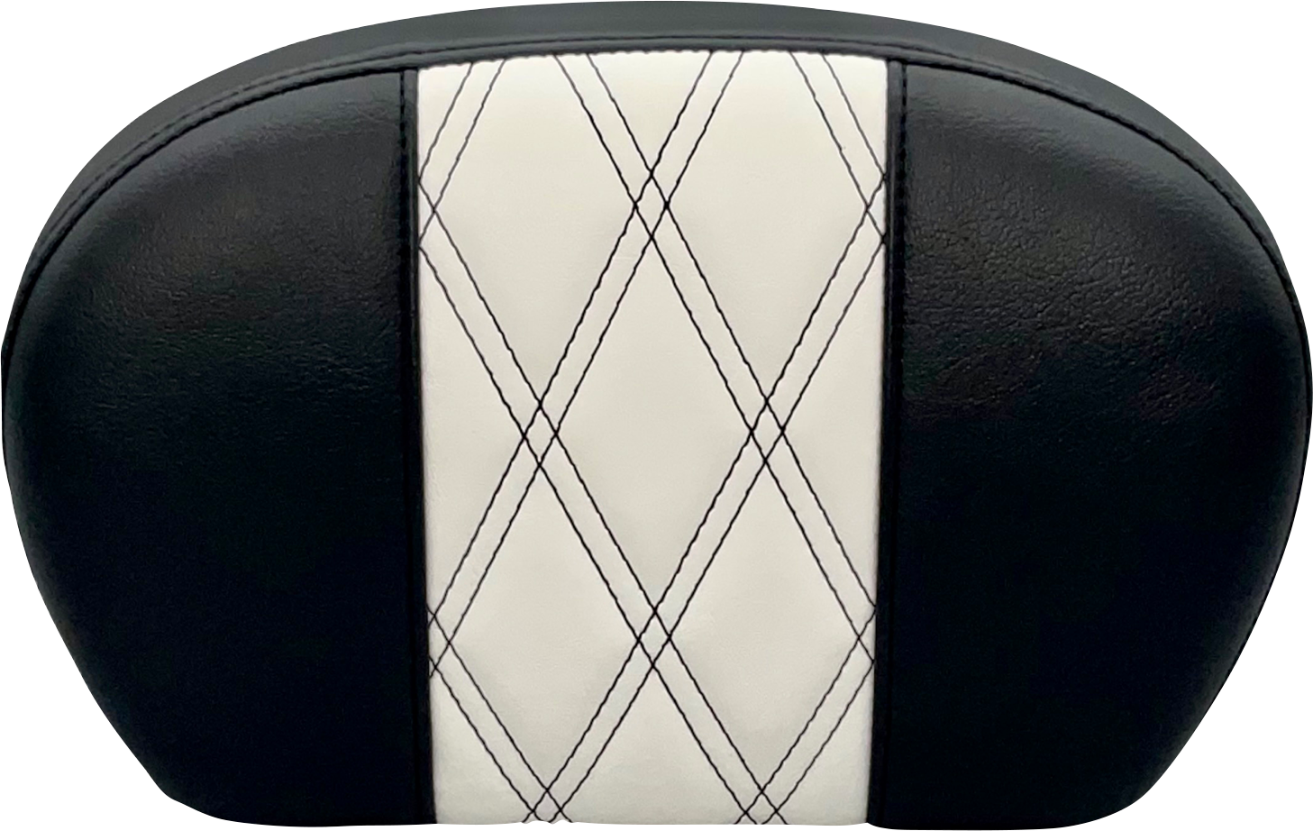 LE PERA Sissy Bar Pad - Large - GT 1/HR 1 Inlay - Dull Black L-SBP01GT/HR1