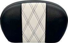 LE PERA Sissy Bar Pad - Large - GT 1/HR 1 Inlay - Dull Black L-SBP01GT/HR1