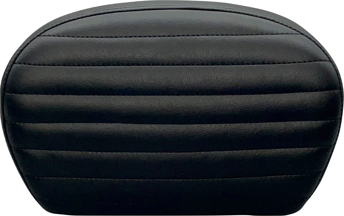 LE PERA Sissy Bar Pad - Large - Pleated - Dull Black L-SBP01PT-DULL