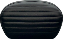 LE PERA Sissy Bar Pad - Large - Pleated - Dull Black L-SBP01PT-DULL
