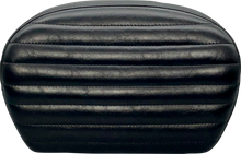 LE PERA Sissy Bar Pad - Large - Pleated - Shiny Black L-SBP01PT-SH