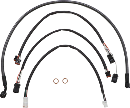 MAGNUM SHIELDING Black Pearl™ Designer Handlebar Installation Kit - 15"-17" - '21-'22 FLHR 487992