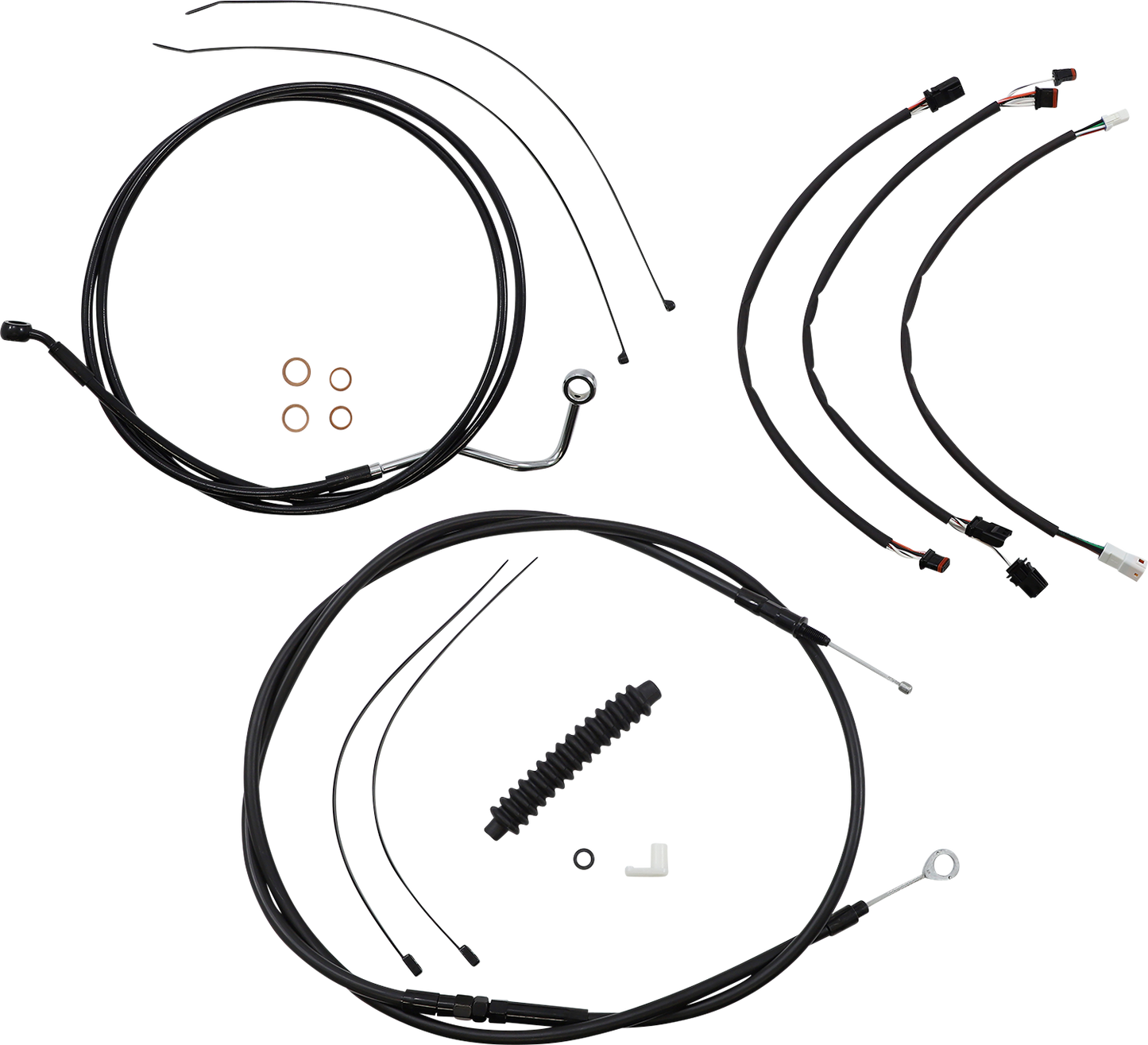 MAGNUM SHIELDING XR Handlebar Installation Kit - 15"-17" Ape Hangers - '21-'23 FLTR - Black 486982