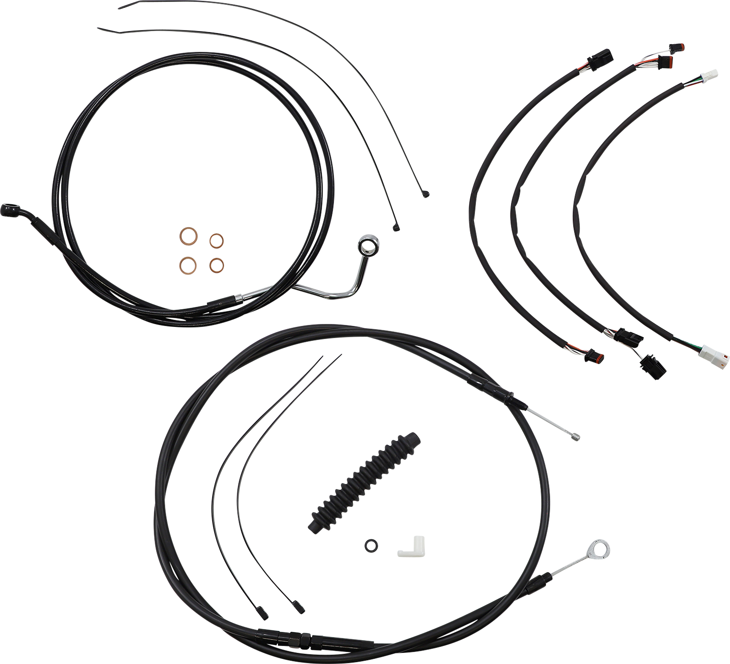 MAGNUM SHIELDING XR Handlebar Installation Kit - 15"-17" Ape Hangers - '21-'23 FLTR - Black 486982