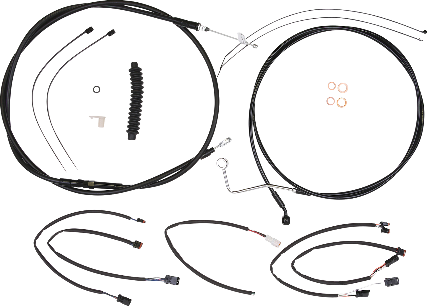 MAGNUM SHIELDING XR Handlebar Installation Kit - 12"-14" Ape Hangers - '21-'24 FLHRXS - Black 4861021