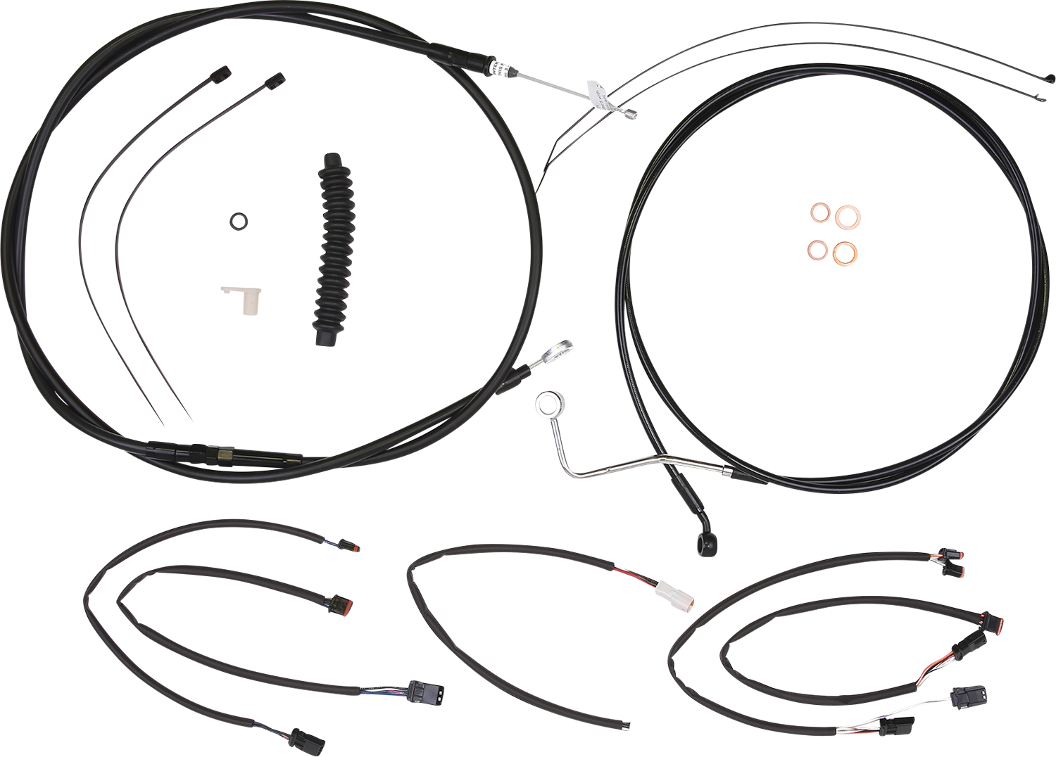 MAGNUM SHIELDING XR Handlebar Installation Kit - 12"-14" Ape Hangers - '21-'24 FLHRXS - Black 4861021