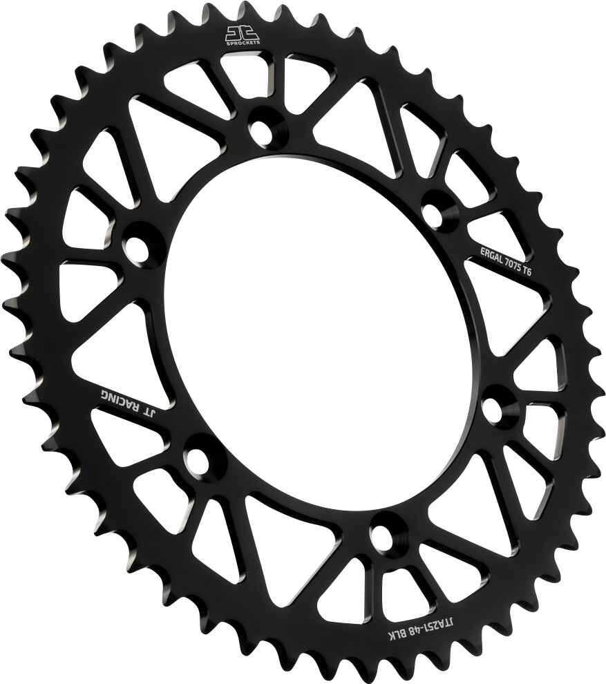 JT SPROCKETS Rear Sprocket - Black - 48 Tooth - Yamaha JTA251.48BLK