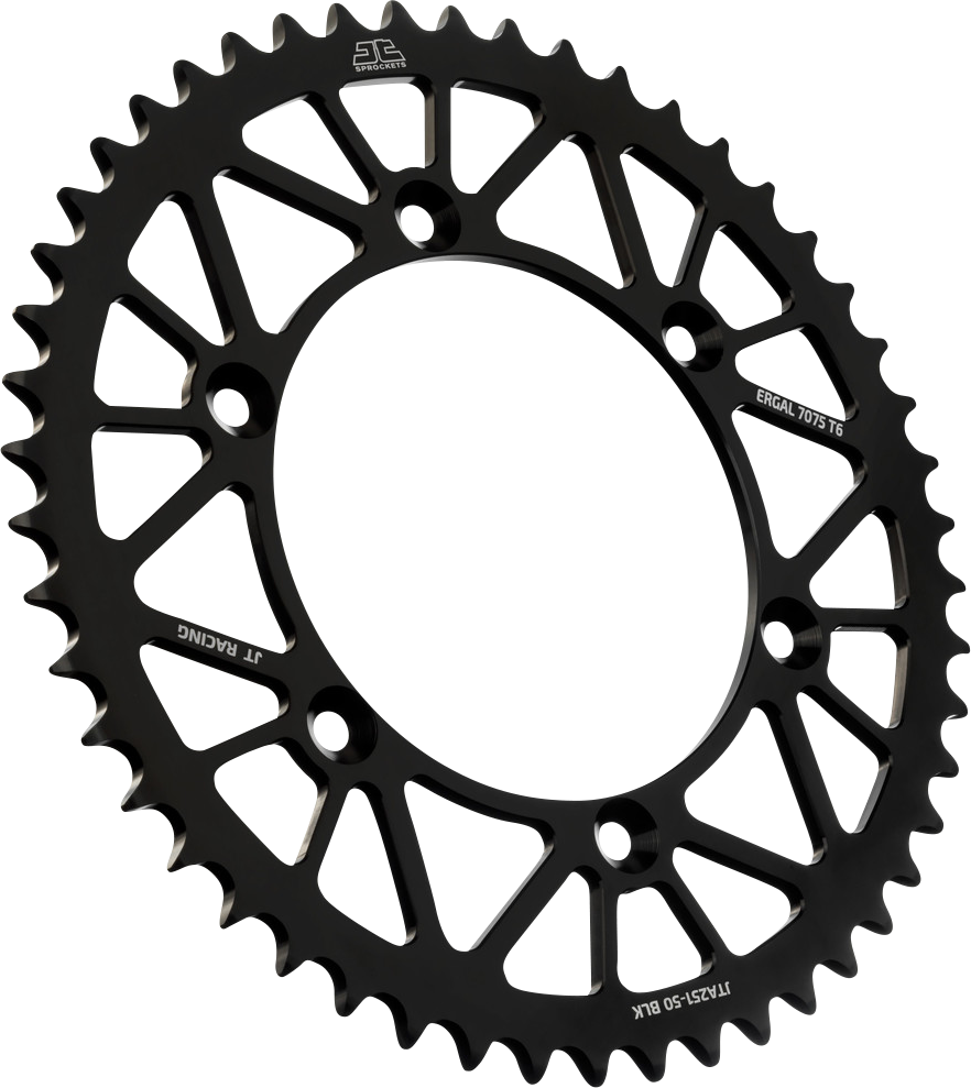 JT SPROCKETS Rear Sprocket - Black - 50 Tooth - Yamaha JTA251.50BLK