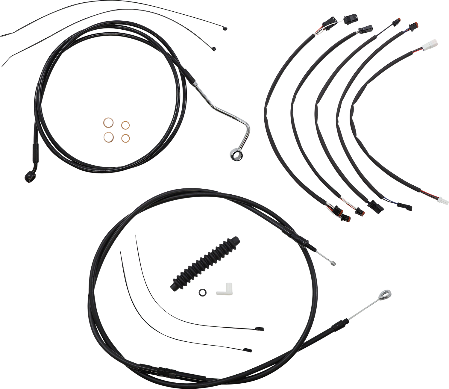 MAGNUM SHIELDING XR Handlebar Installation Kit - 15"-17" Ape Hangers - '21-'24 FLHRXS - Black 4861022