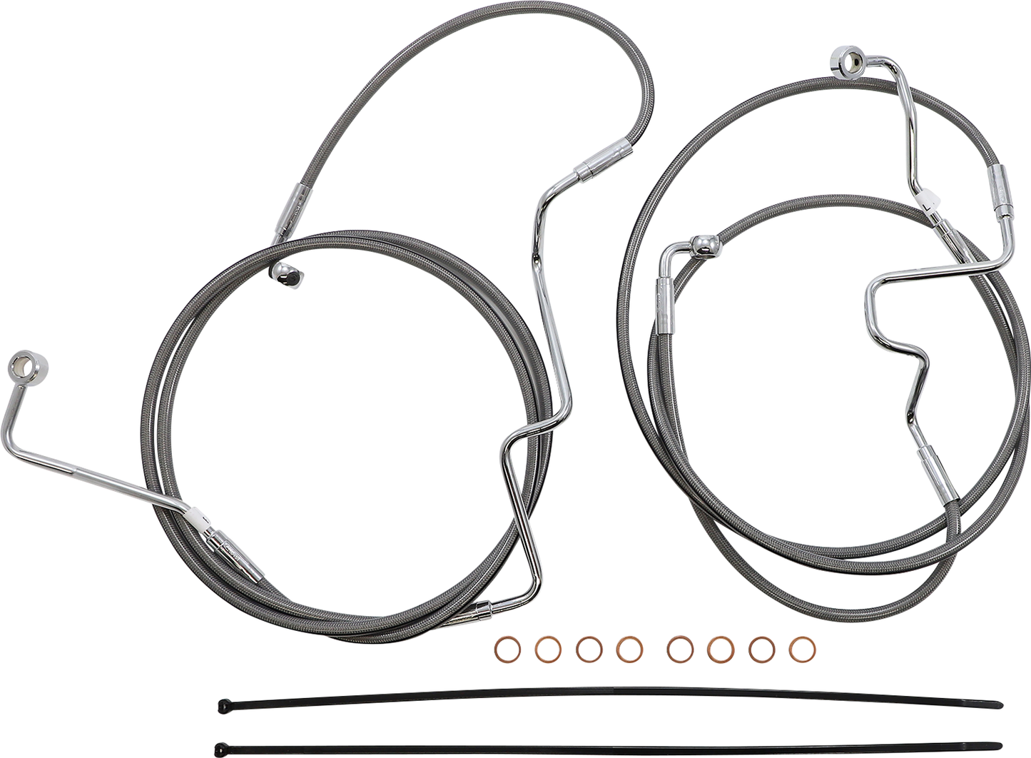 MAGNUM SHIELDING XR Handlebar Installation Kit - 15"-17" Ape Hangers - '21-'24 FLHRXS - Stainless Steel/Chrome 5891012