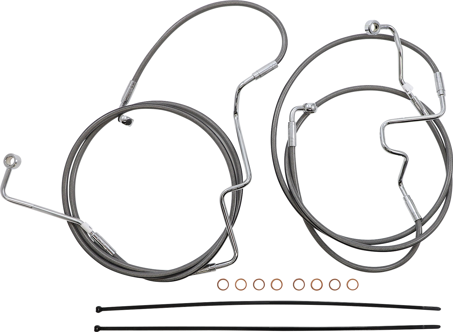 MAGNUM SHIELDING XR Handlebar Installation Kit - 15"-17" Ape Hangers - '21-'24 FLHRXS - Stainless Steel/Chrome 5891012