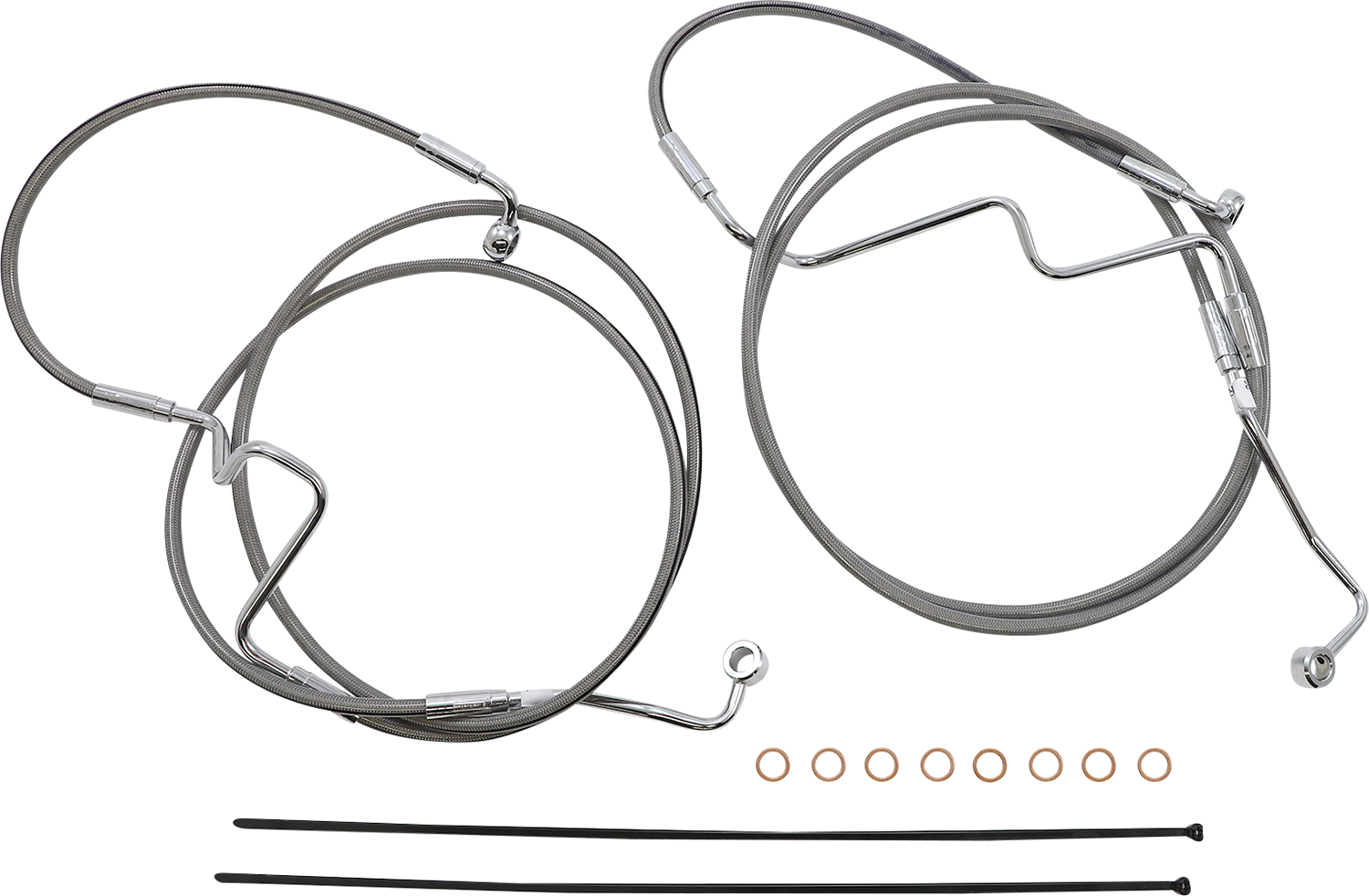 MAGNUM SHIELDING XR Handlebar Installation Kit - 12"-14" Ape Hangers - '21-'24 FLHRXS - Stainless Steel/Chrome 5891011