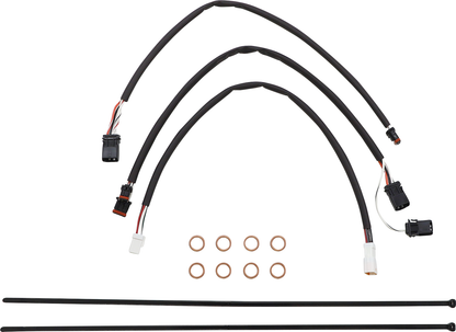 MAGNUM SHIELDING XR Handlebar Installation Kit - 15"-17" Ape Hangers - '21-'22 FLHR - Stainless Steel/Chrome 589992