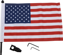 PRO PAD Luggace Rack Flag Mount - 5/8" Round - With 10" X 15" Flag BRFM-FXD515