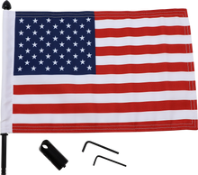 PRO PAD Luggage Rack Flag Mount - 5/8" Round - With 10" X 15" Flag BRFM-RDHB5815
