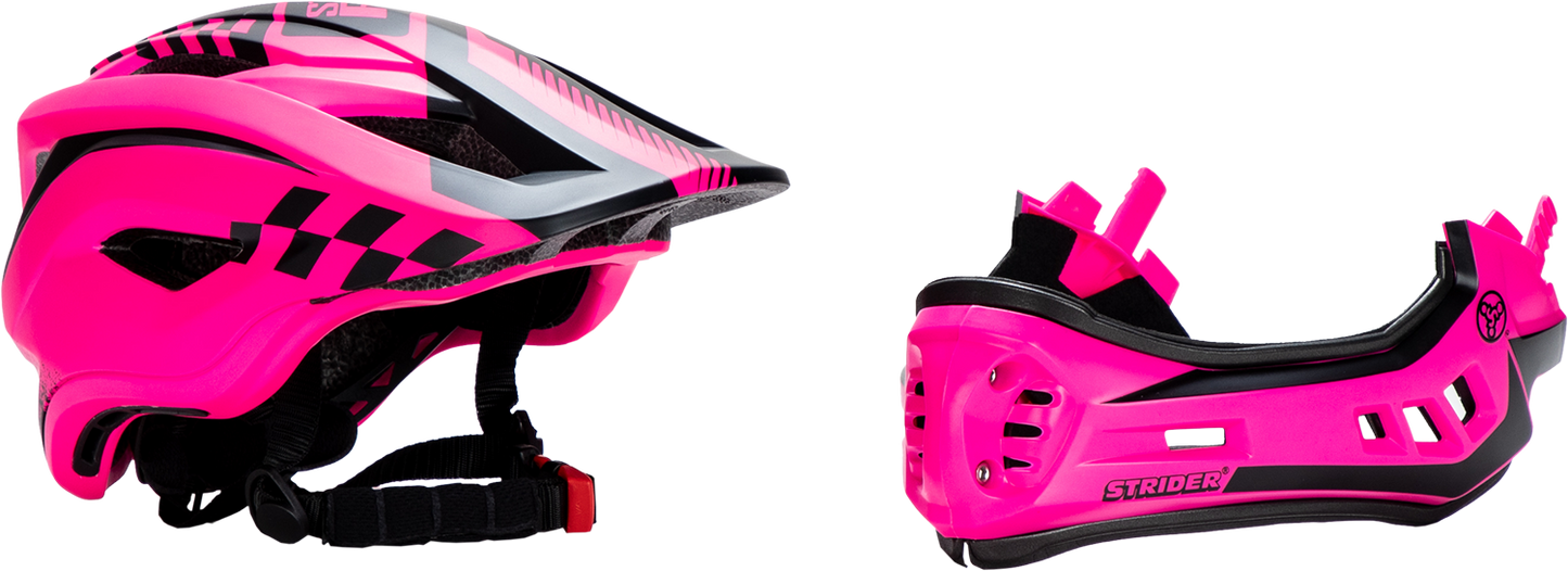 STRIDER 2-in-1 Full Face Helmet - Pink - Medium AHELMET-FFPK-MD
