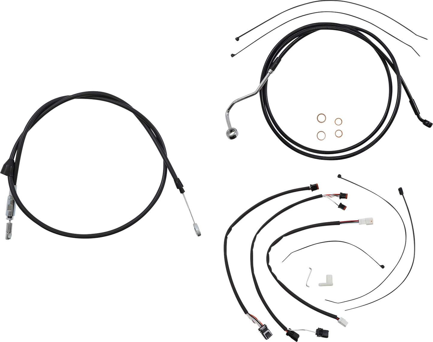 MAGNUM SHIELDING XR Handlebar Installation Kit - 15"-17" Ape Hangers - '21-'22 FLHR - Black 4861152