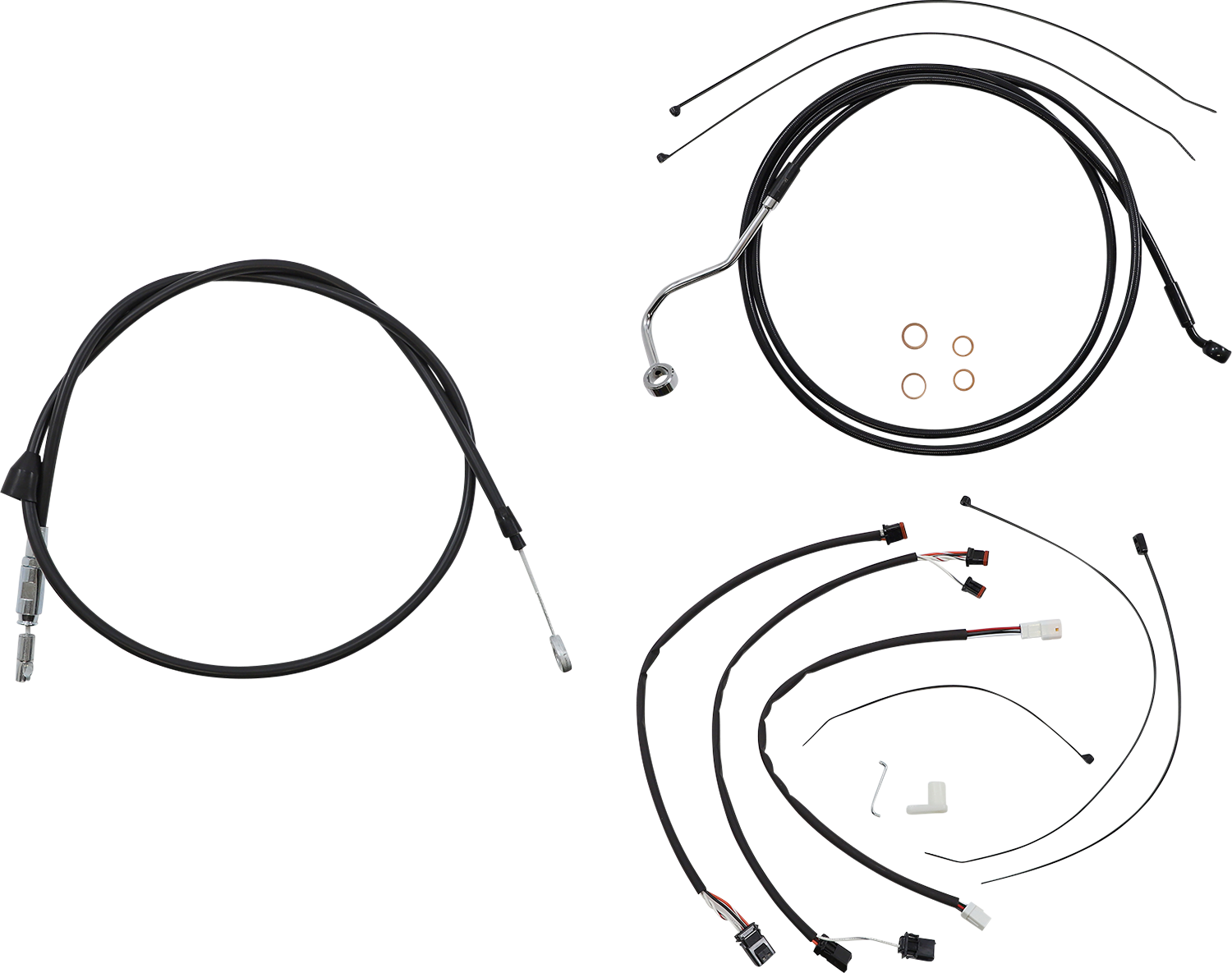 MAGNUM SHIELDING XR Handlebar Installation Kit - 15"-17" Ape Hangers - '21-'22 FLHR - Black 4861152