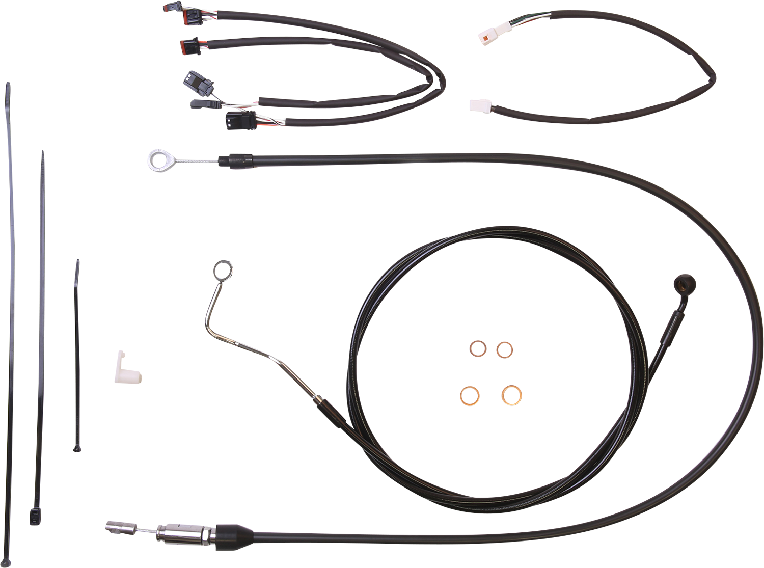 MAGNUM SHIELDING XR Handlebar Installation Kit - 12"-14" Ape Hangers - '21-'22 FLHR - Black 4861151