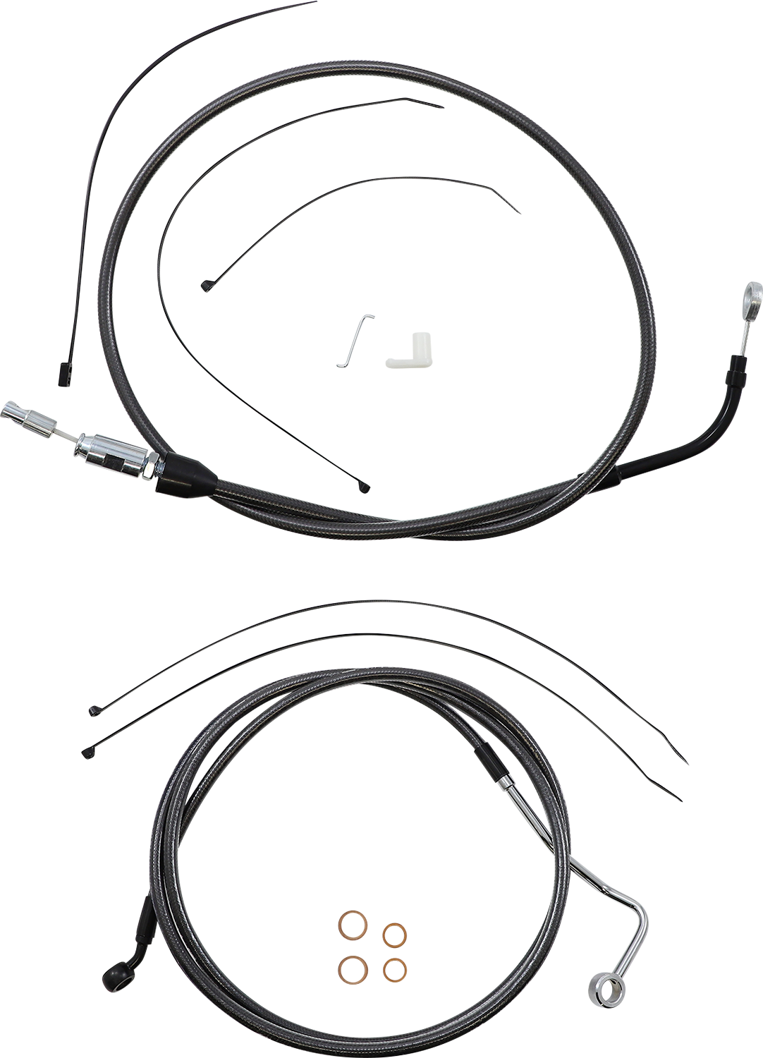 MAGNUM SHIELDING Black Pearl™ Designer Handlebar Installation Kit - 10" - '21-'23 FLH 4871174