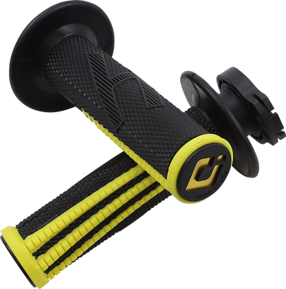 ODI Emig Pro V2 Lock-On Grips - Black/Yellow H36EPBY