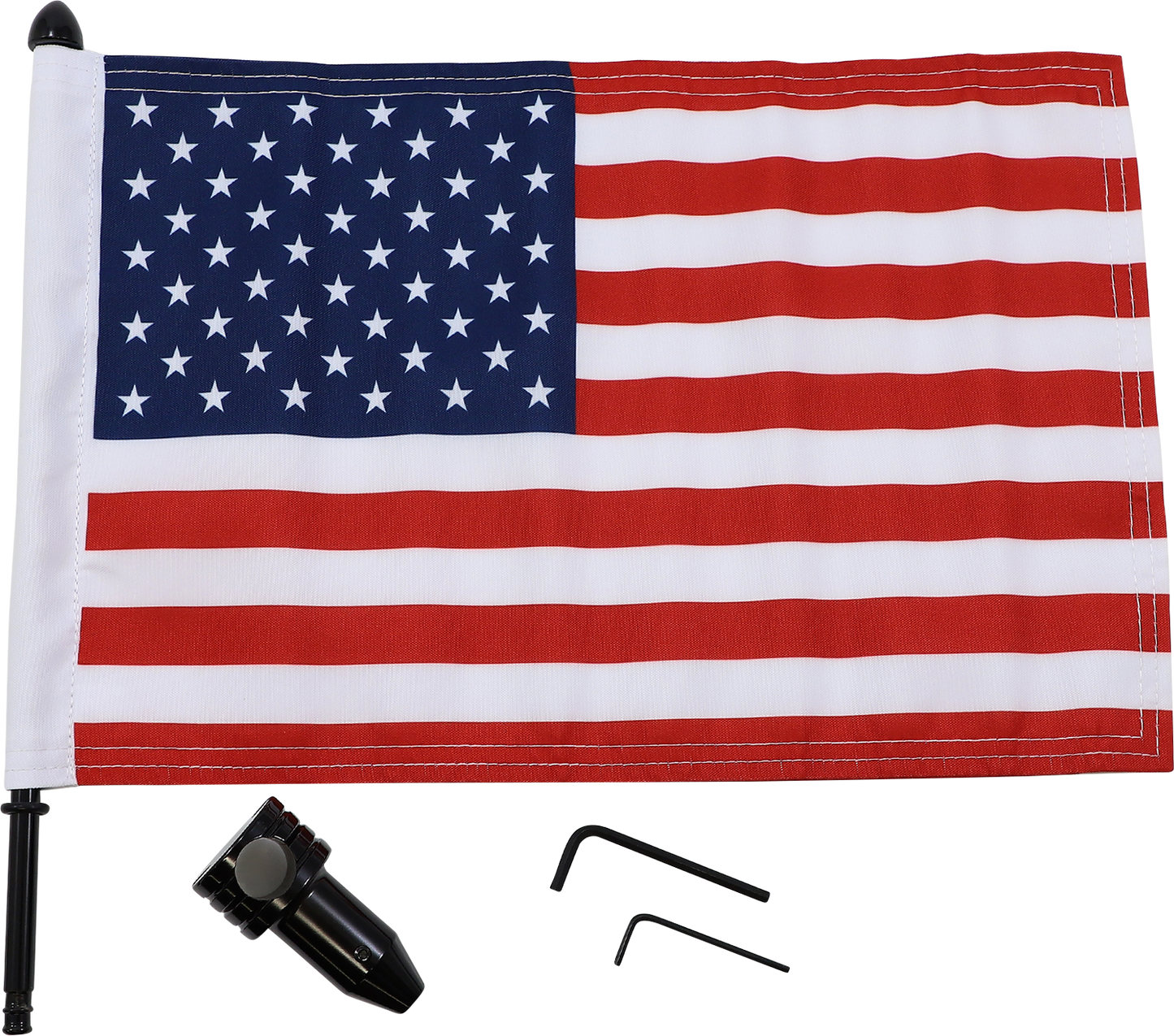 PRO PAD Saddlebag - Fixed Upright Flag Mount - 3/4" Bar - 10" X 15" Flag BRFM-FXD115