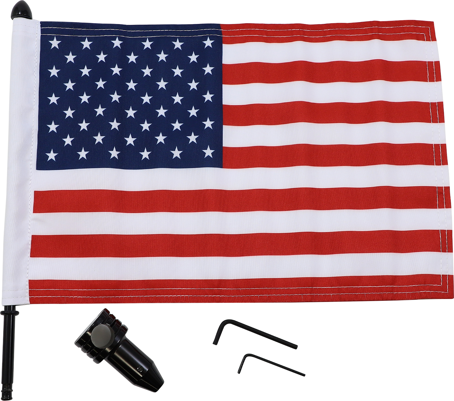 PRO PAD Saddlebag - Fixed Upright Flag Mount - 3/4" Bar - 10" X 15" Flag BRFM-FXD115
