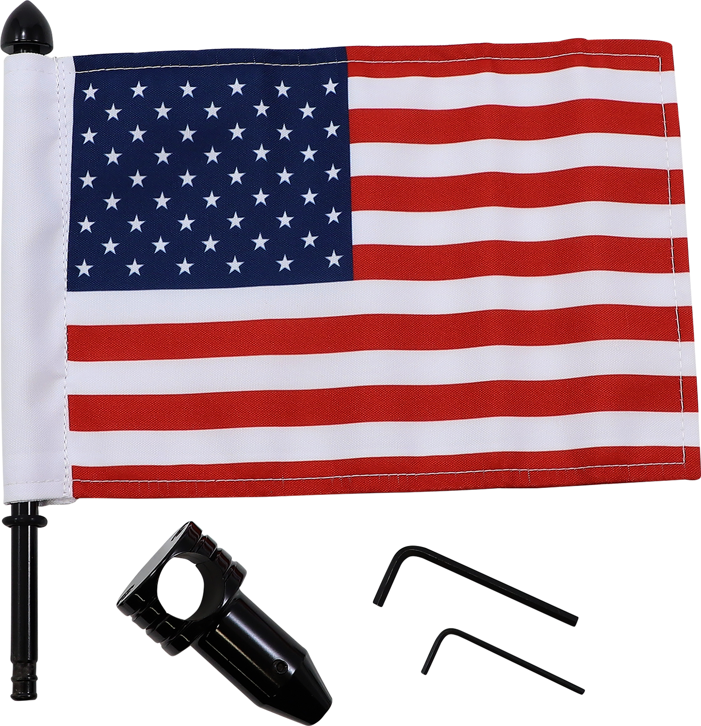 PRO PAD Saddlebag - Fixed Upright Flag Mount - 7/8" Bar - 6" X 9" Flag BRFM-FXD2