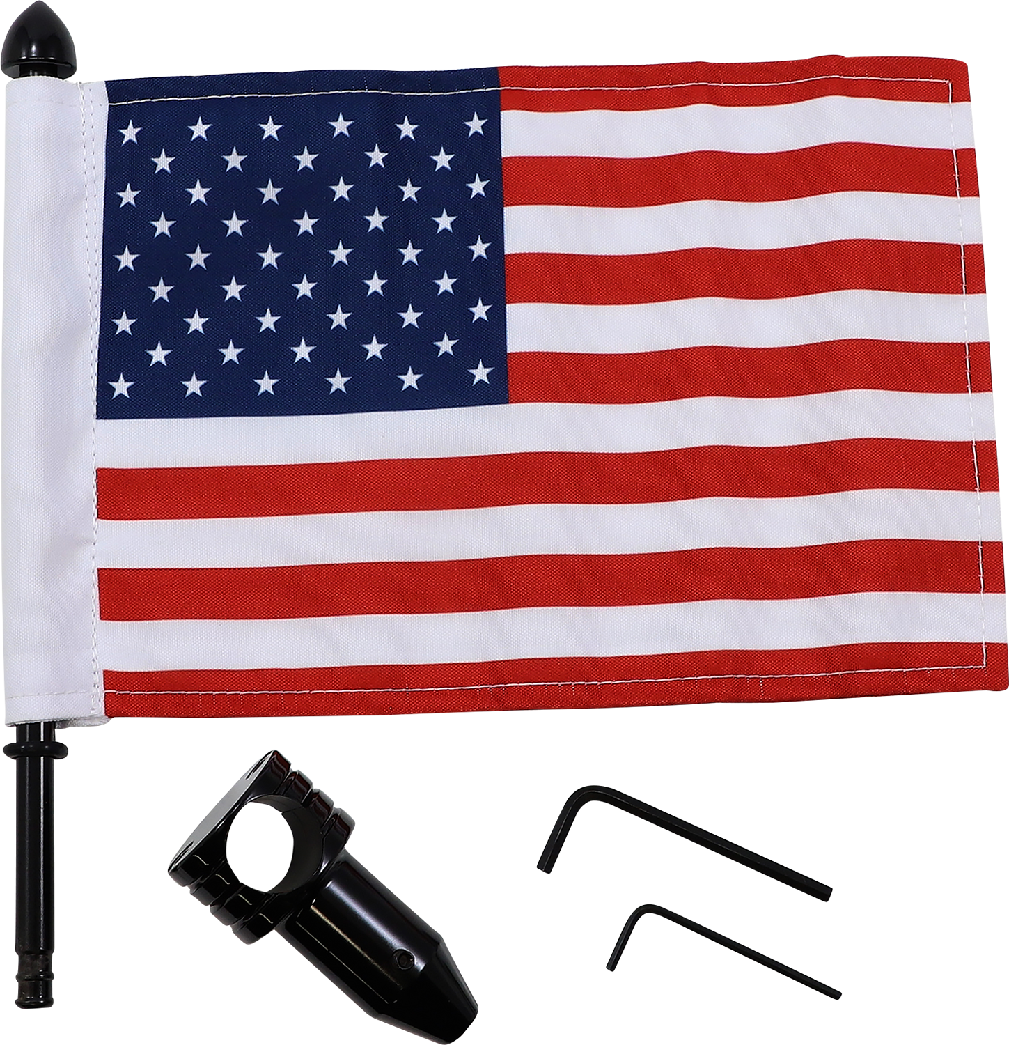 PRO PAD Saddlebag - Fixed Upright Flag Mount - 7/8" Bar - 6" X 9" Flag BRFM-FXD2