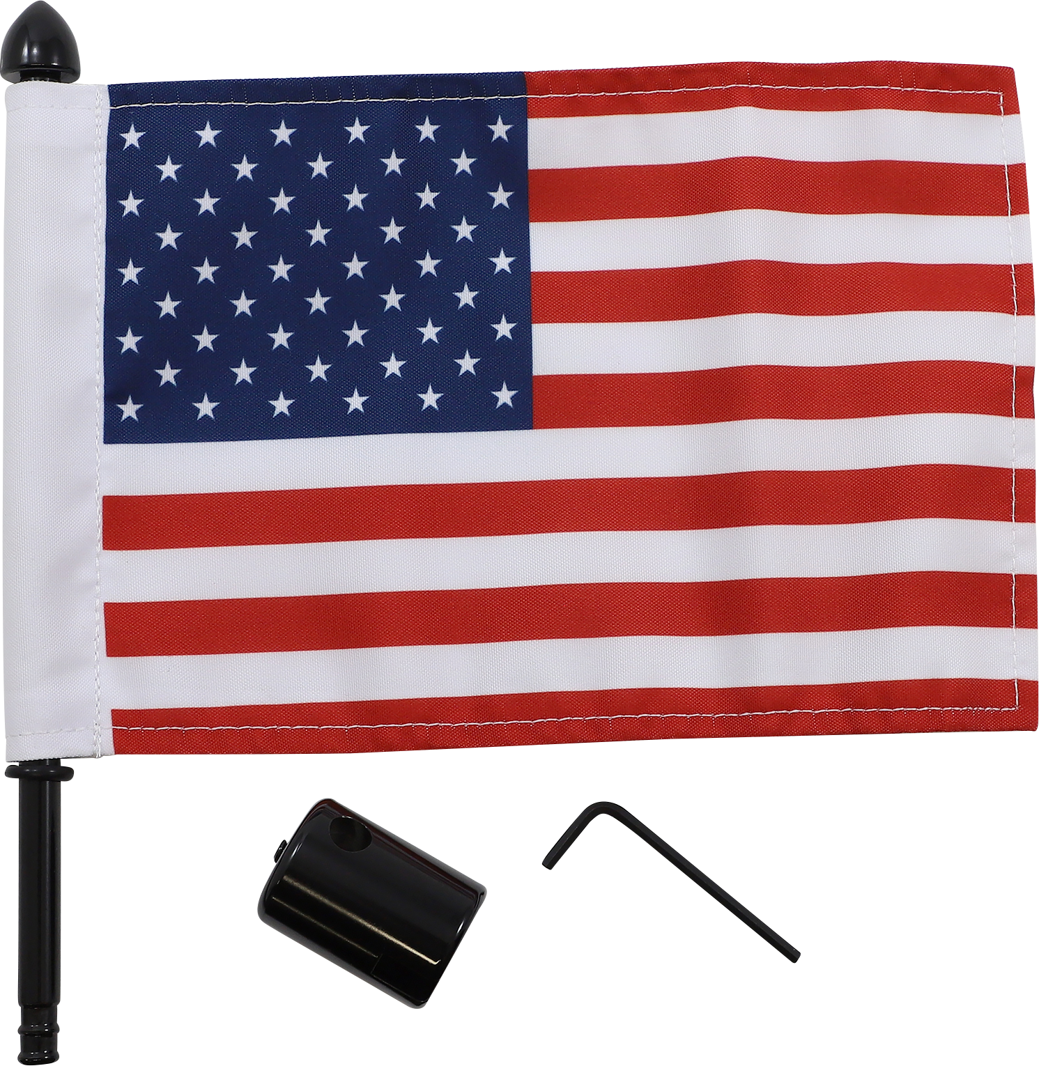 PRO PAD Luggage Rack Flag Mount - Square bar - 6" X 9" Flag BMSQ-25