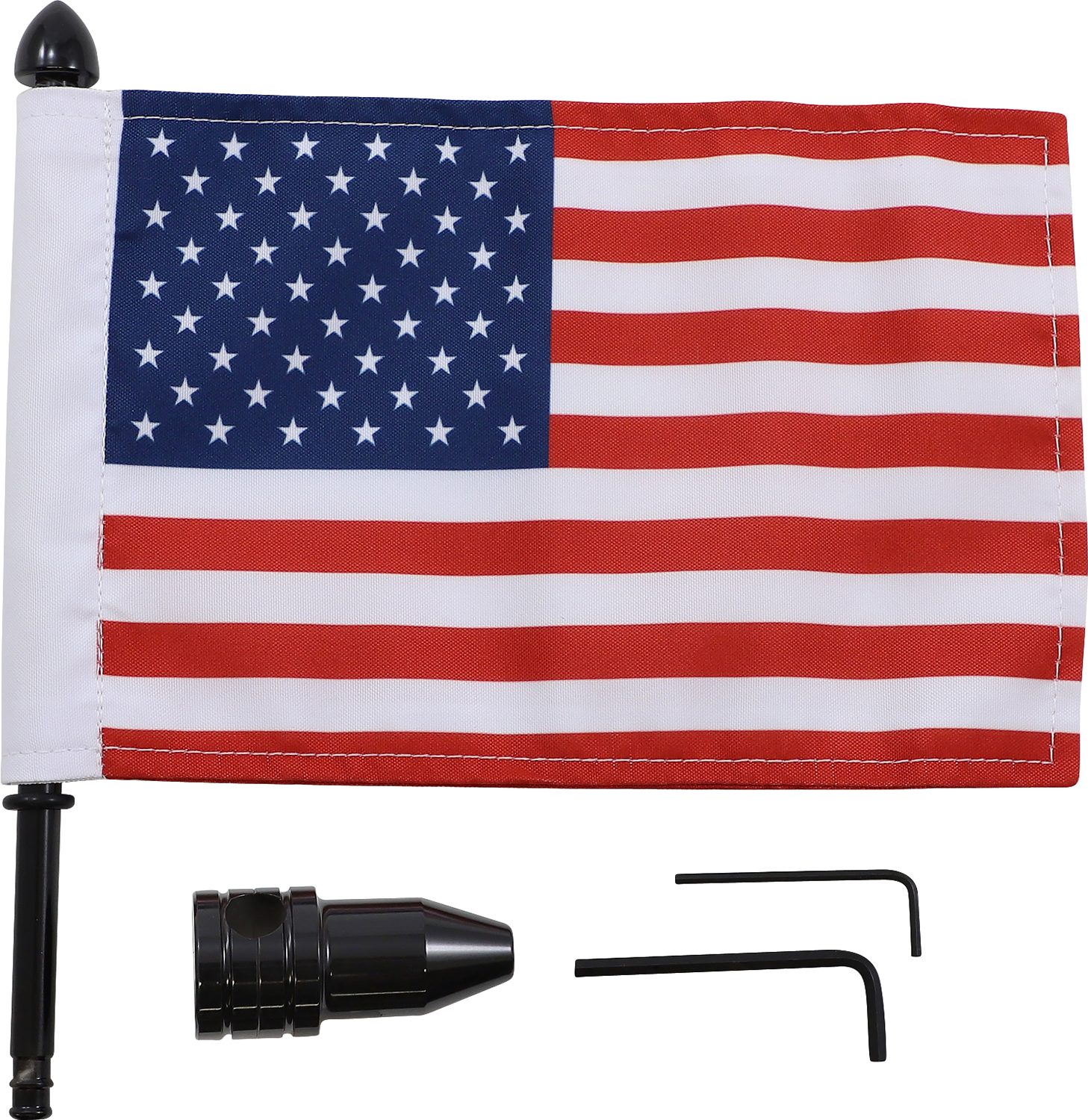 PRO PAD Saddlebag - Fixed Upright Flag Mount - 1/2" Bar - 6" X 9" Flag BRFM-FXD3