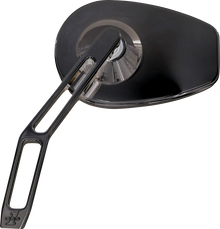 PRO-ONE PERF.MFG. Mirror - Micro w/V2 Cut-Out Stem - Oval - Chrome - Left 102100