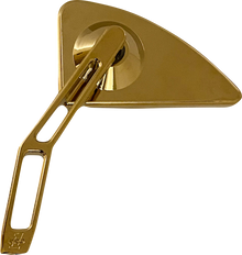 PRO-ONE PERF.MFG. Mirror - Mini w/V2 Cut-Out Stem - Gold - Left 102120TIN