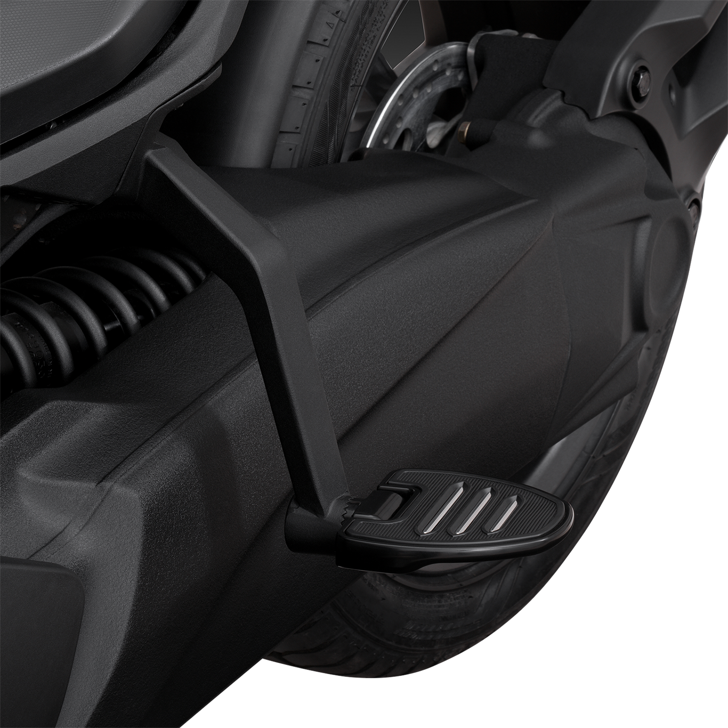 SHOW CHROME Adjustable Passenger Boards - Black - Ryker 41-413BK