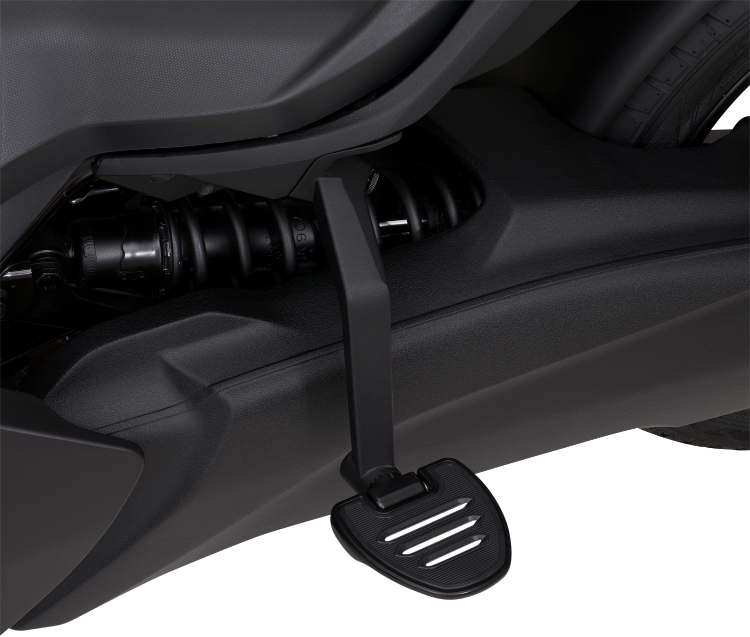 SHOW CHROME Adjustable Passenger Boards - Black - Ryker 41-413BK