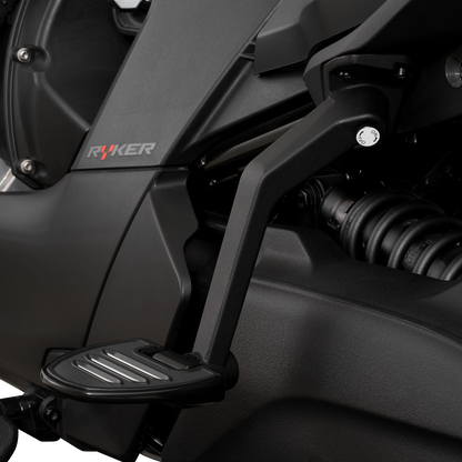 SHOW CHROME Adjustable Passenger Boards - Black - Ryker 41-413BK