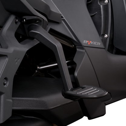 SHOW CHROME Adjustable Passenger Boards - Black - Ryker 41-413BK