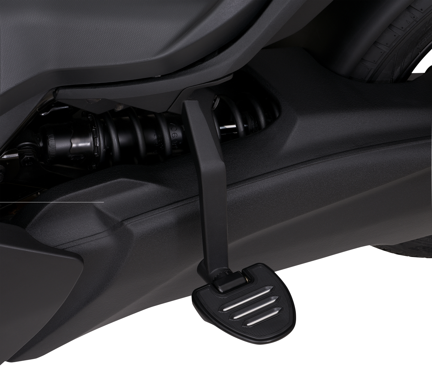 SHOW CHROME Adjustable Passenger Boards - Black - Ryker 41-413BK