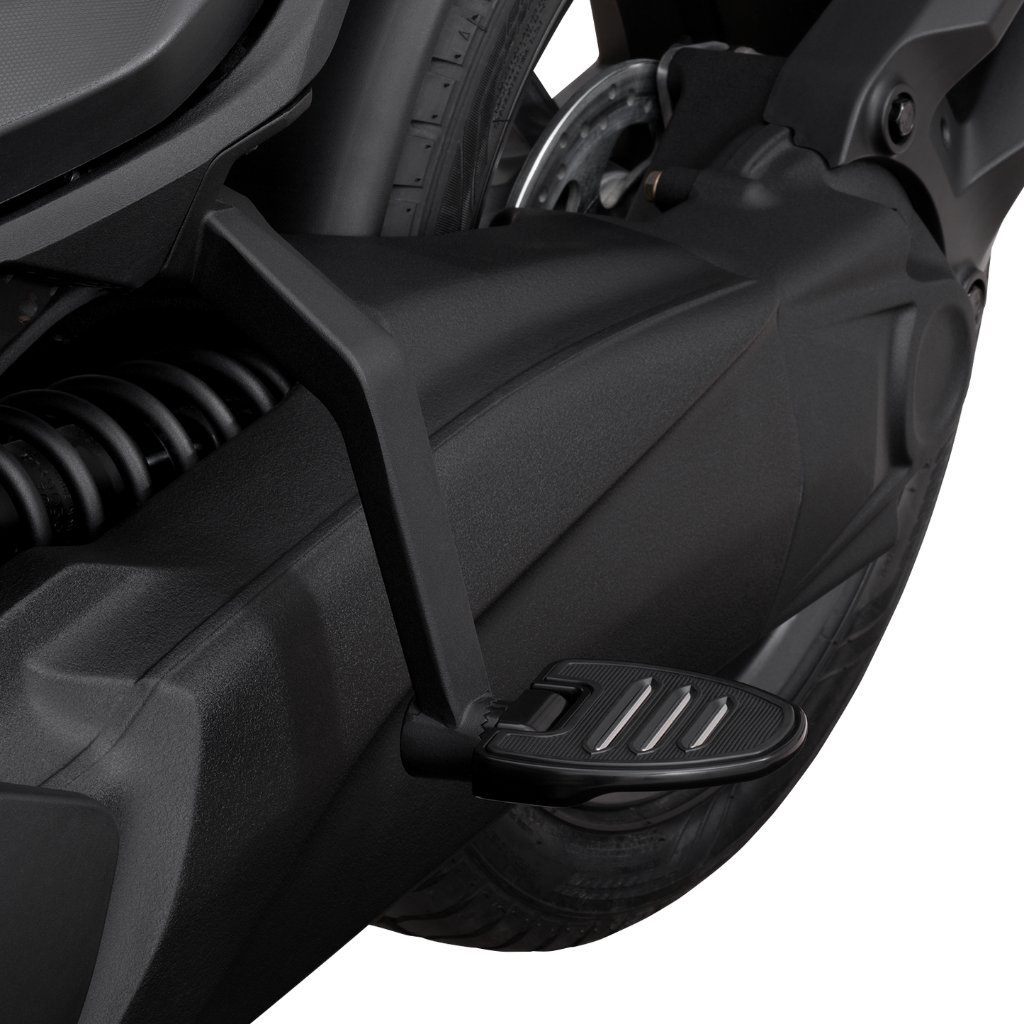 SHOW CHROME Adjustable Passenger Boards - Black - Ryker 41-413BK