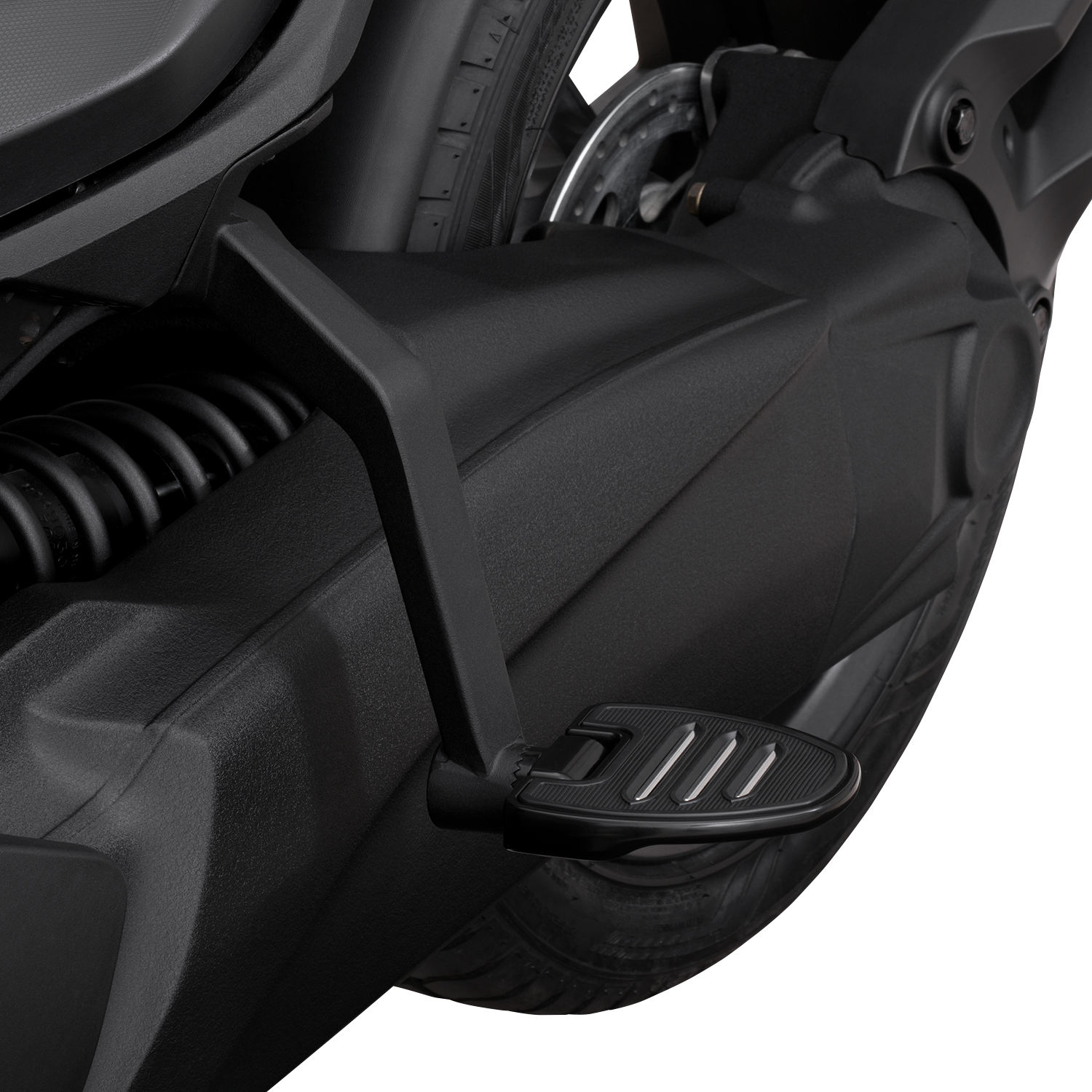 SHOW CHROME Adjustable Passenger Boards - Black - Ryker 41-413BK