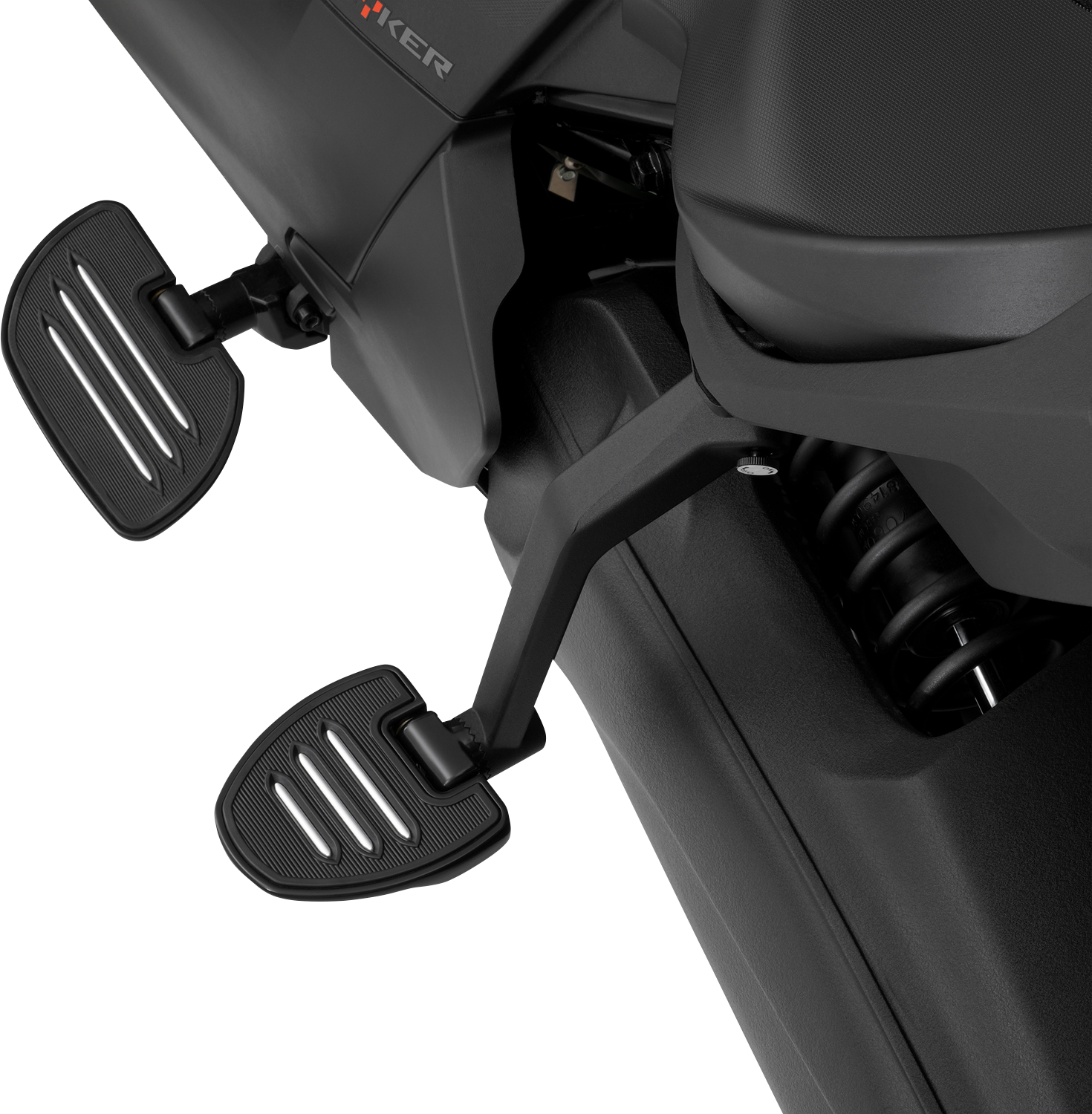 SHOW CHROME Adjustable Passenger Boards - Black - Ryker 41-413BK