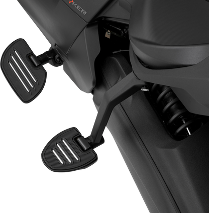 SHOW CHROME Adjustable Passenger Boards - Black - Ryker 41-413BK